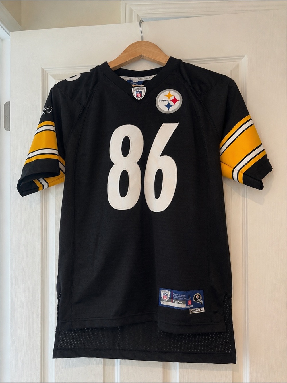 Reebok NFL Pittsburgh Steelers Hines Ward #86 Jersey Youth Large 14-16 Football